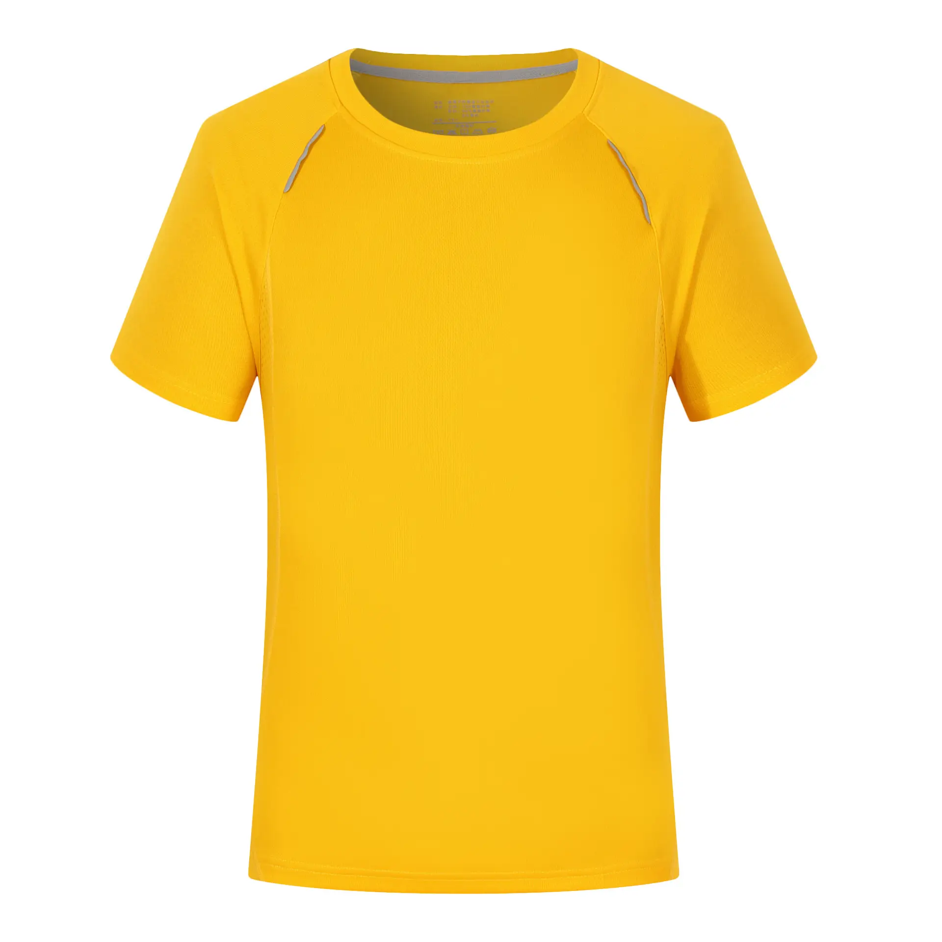 Men's Orange Plain T-Shirt Short Sleeve - Image 2