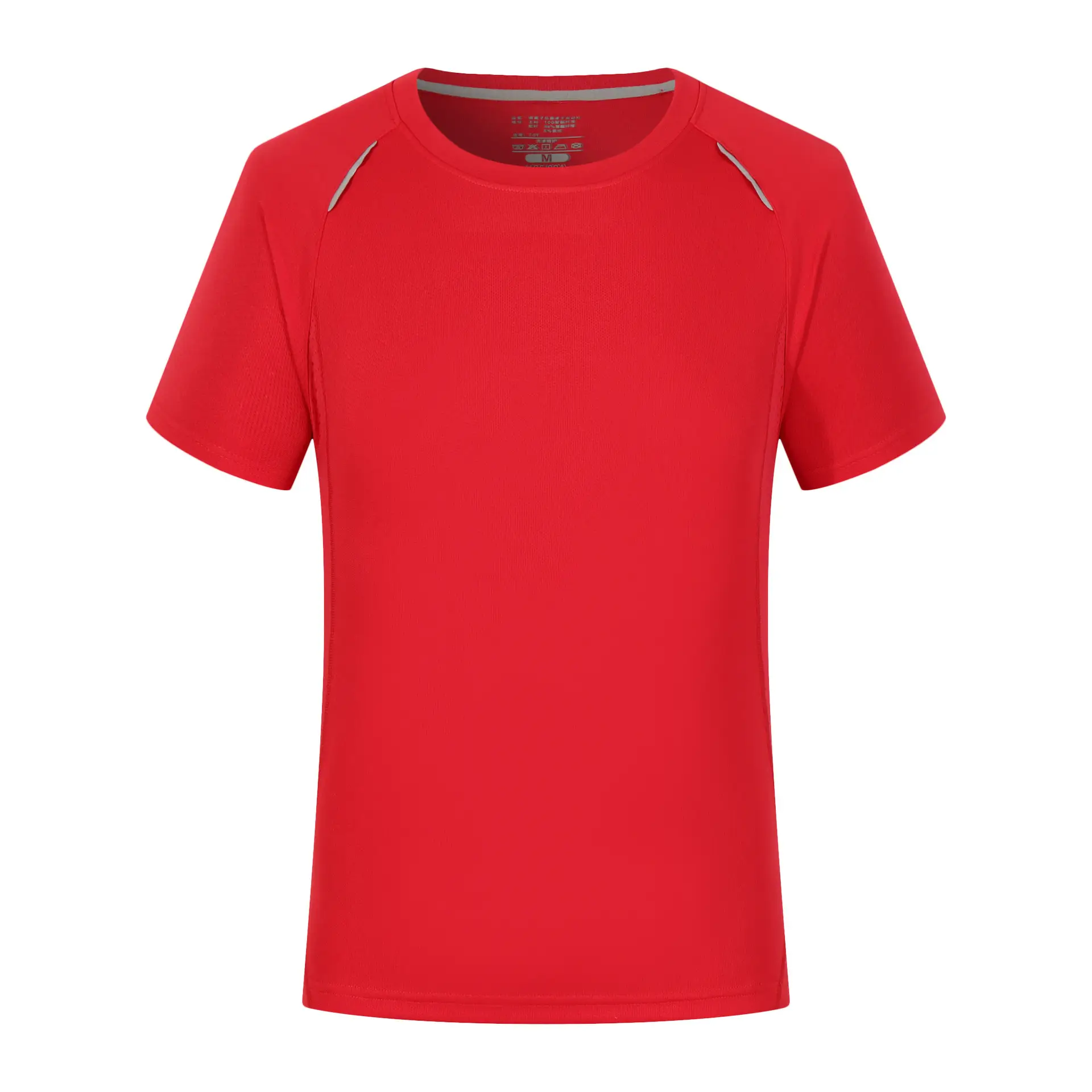 Men's Orange Plain T-Shirt Short Sleeve - Image 3
