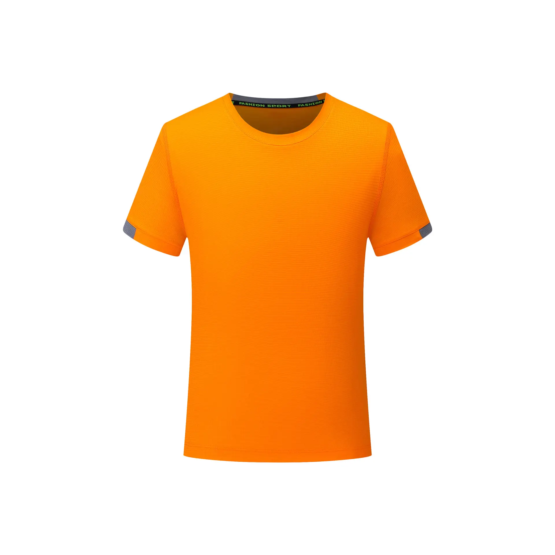 Men Red Cotton Round Neck T-Shirt Short Sleeve