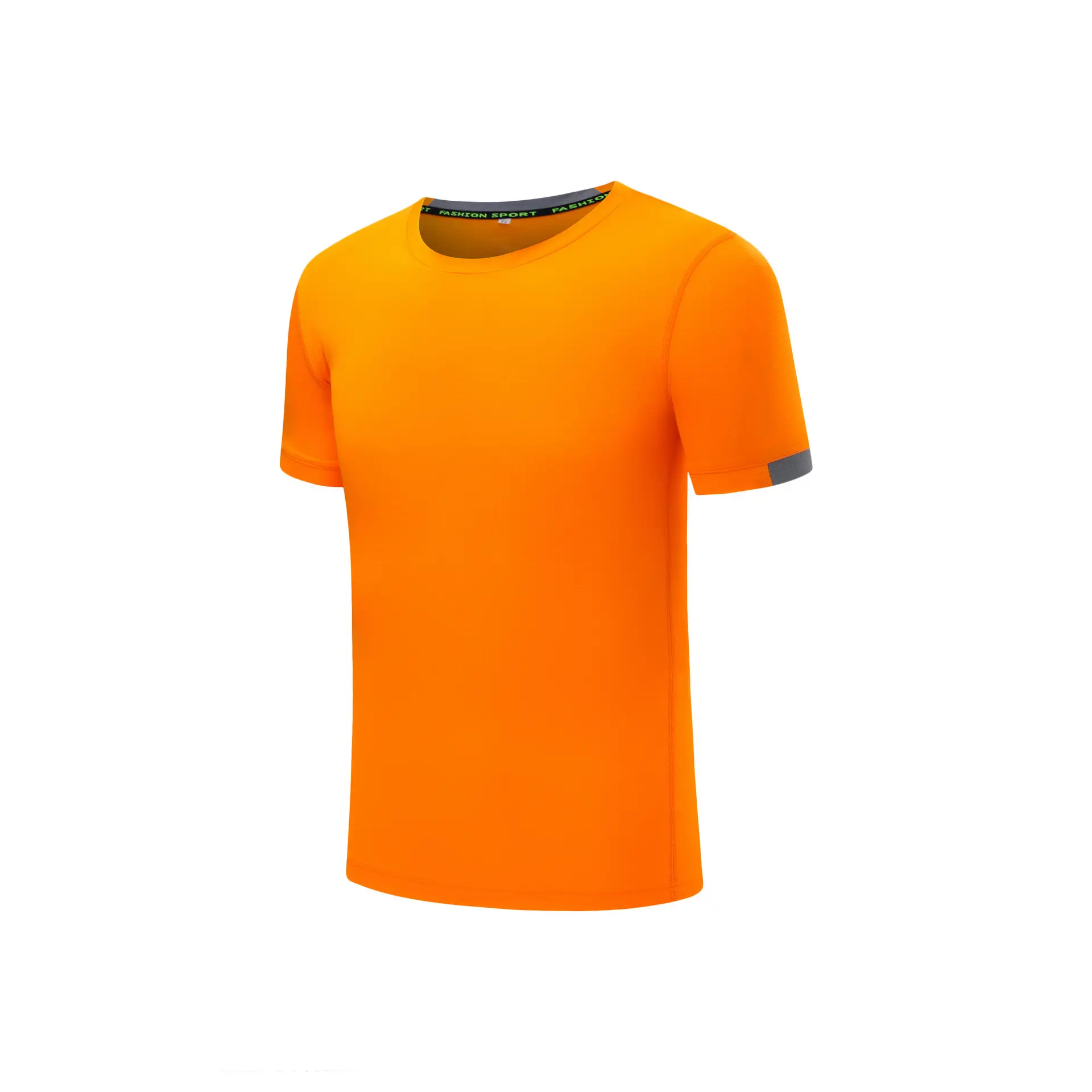 Men Red Cotton Round Neck T-Shirt Short Sleeve