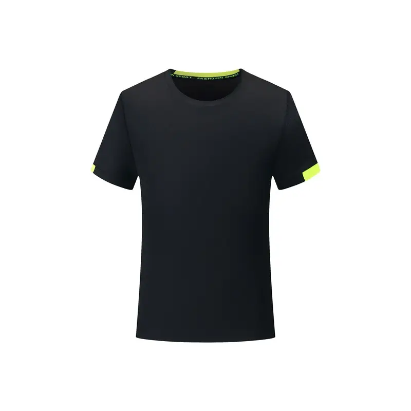 Men Red Cotton Round Neck T-Shirt Short Sleeve