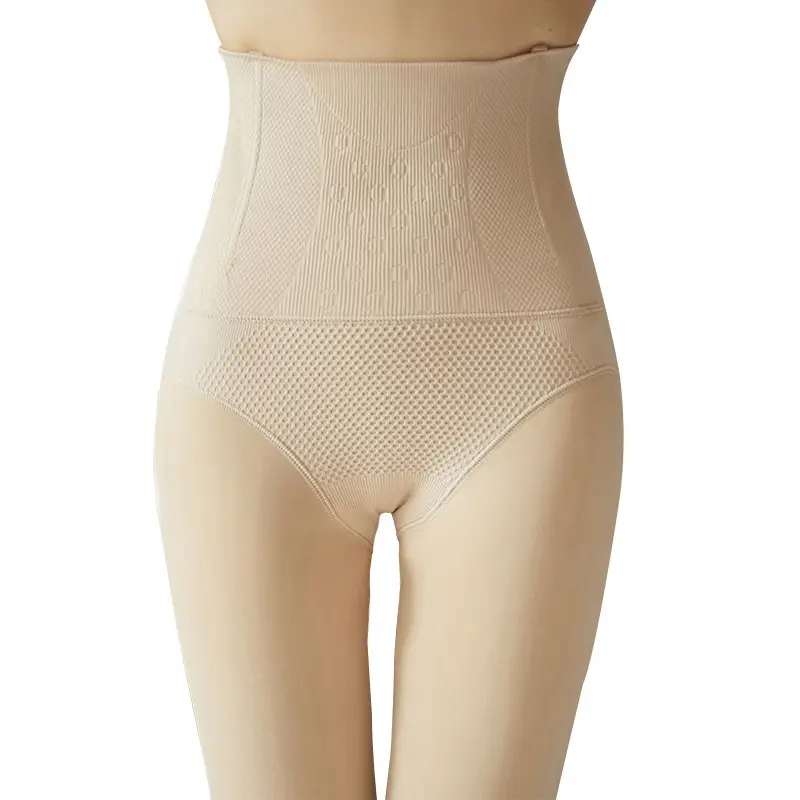 Women High-Waist Leggings 250g Gray Mesh Warm