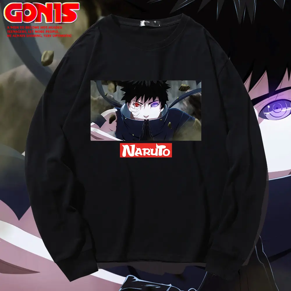 Naruto Anime Print Pink Sweatshirt Long Sleeve - Image 11