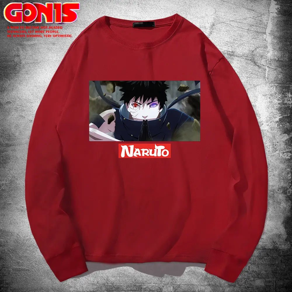 Naruto Anime Print Pink Sweatshirt Long Sleeve - Image 4