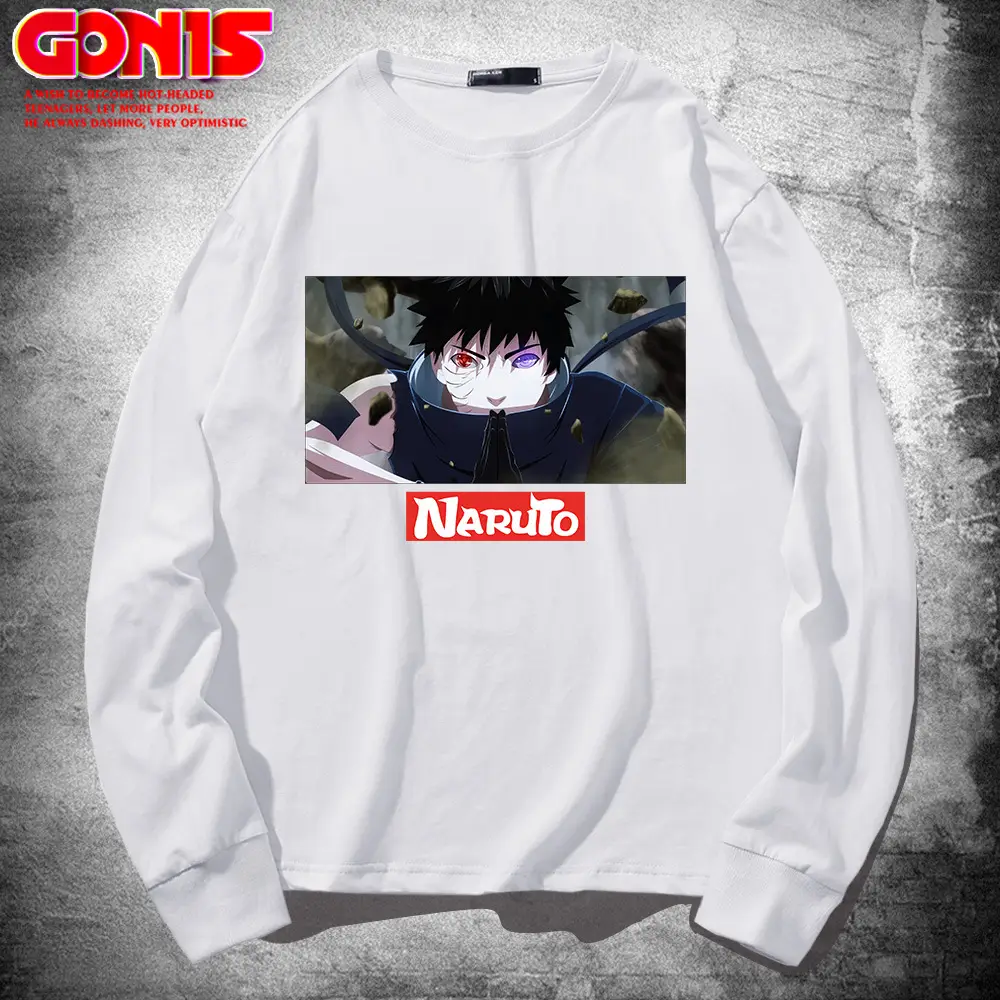 Naruto Anime Print Pink Sweatshirt Long Sleeve - Image 2
