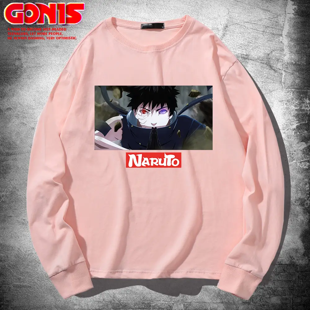 Naruto Anime Print Pink Sweatshirt Long Sleeve - Image 8