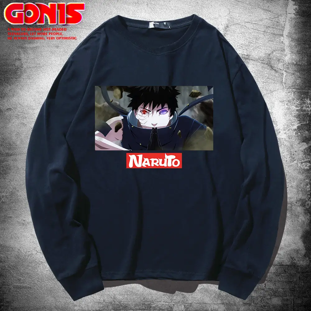Naruto Anime Print Pink Sweatshirt Long Sleeve - Image 9