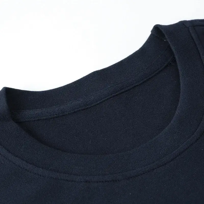 Men Black Cotton Long Sleeve T-Shirt Loose Fit - Image 9