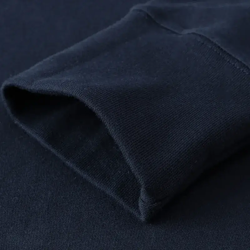 Men Black Cotton Long Sleeve T-Shirt Loose Fit - Image 10