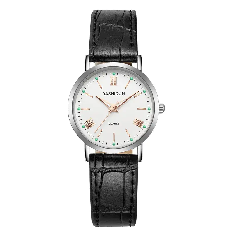Yashidin Luminous Quartz Watch for Men Women Brown Leather Band - Image 10