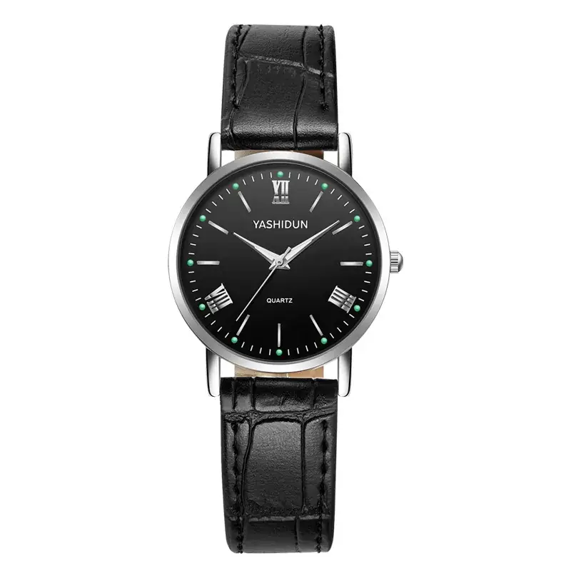 Yashidin Luminous Quartz Watch for Men Women Brown Leather Band - Image 8