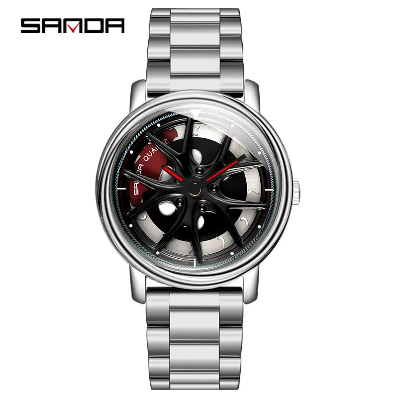 Sanda Stainless Steel Lucky Watch for Men