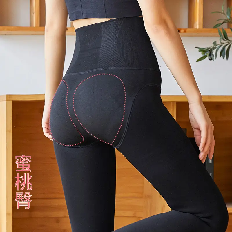 High Waist Belly Contraction Fishbone Lining Fleece Lingerie - Image 7