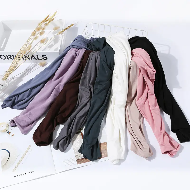 Women's Black Half Turtleneck Long Sleeve T-Shirt - Image 12