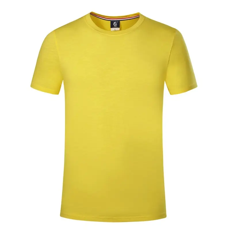 Light Blue Cotton T-Shirt Short Sleeve Crewneck - Image 13