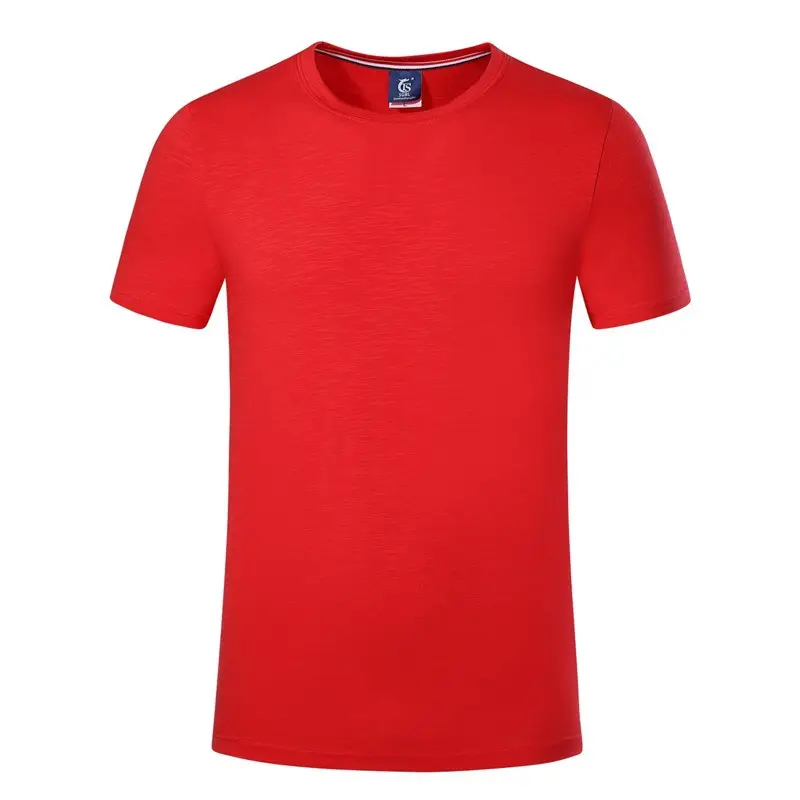 Light Blue Cotton T-Shirt Short Sleeve Crewneck - Image 3