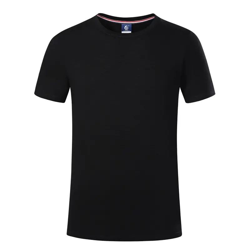 Light Blue Cotton T-Shirt Short Sleeve Crewneck - Image 4