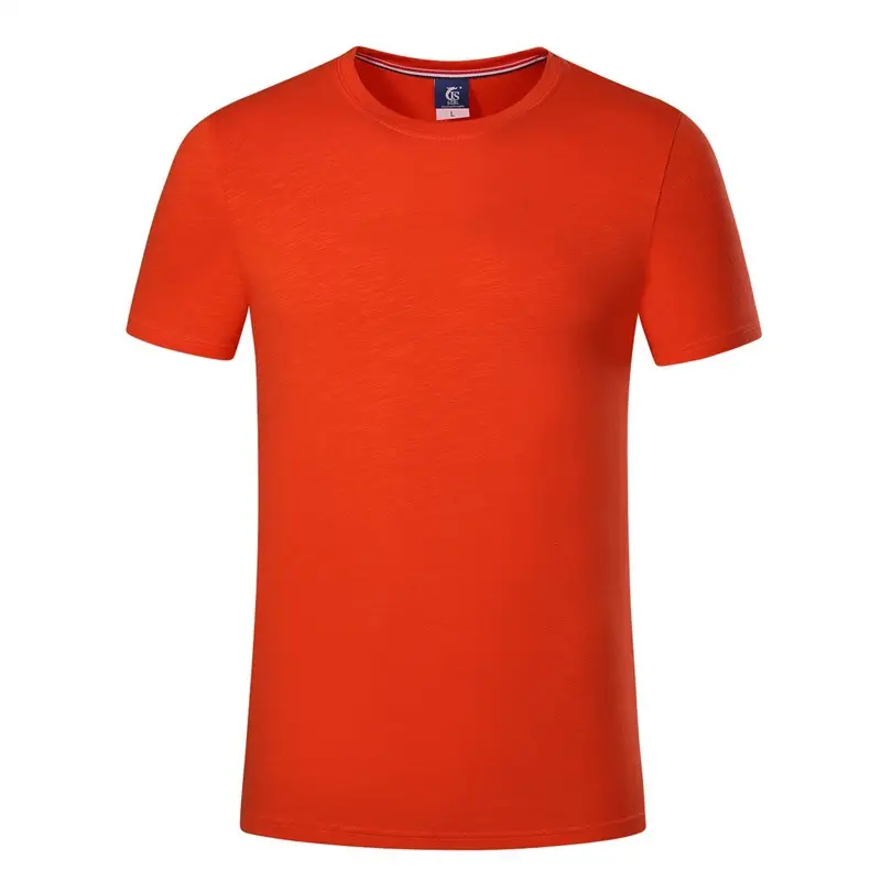 Light Blue Cotton T-Shirt Short Sleeve Crewneck - Image 5