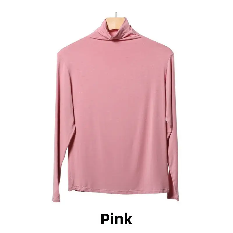 Women's Long Sleeve Khaki Solid T-Shirt - Image 14