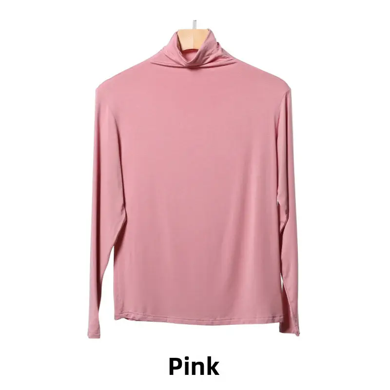 Women's Long Sleeve Khaki Solid T-Shirt - Image 15