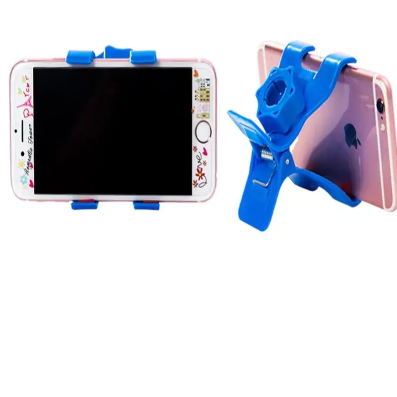 Pink Dual-Head Mobile Phone Holder with Clip - Image 10
