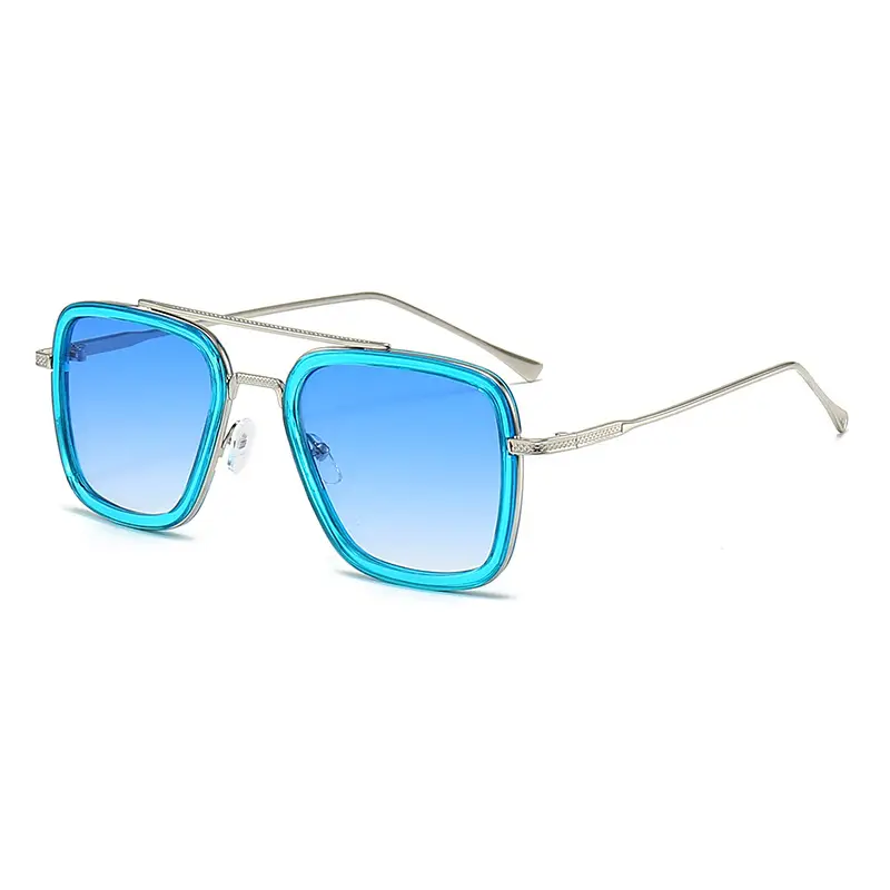 Men's Square Frame Spider-Man Sunglasses Red Lens - Image 12