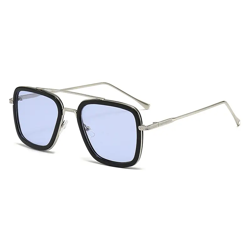 Men's Square Frame Spider-Man Sunglasses Red Lens - Image 2