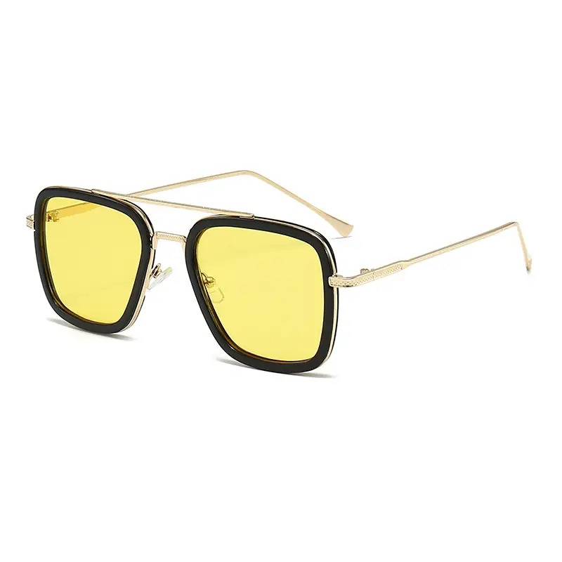 Men's Square Frame Spider-Man Sunglasses Red Lens - Image 20