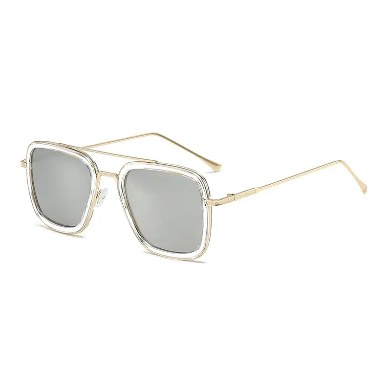Men's Square Frame Spider-Man Sunglasses Red Lens - Image 23