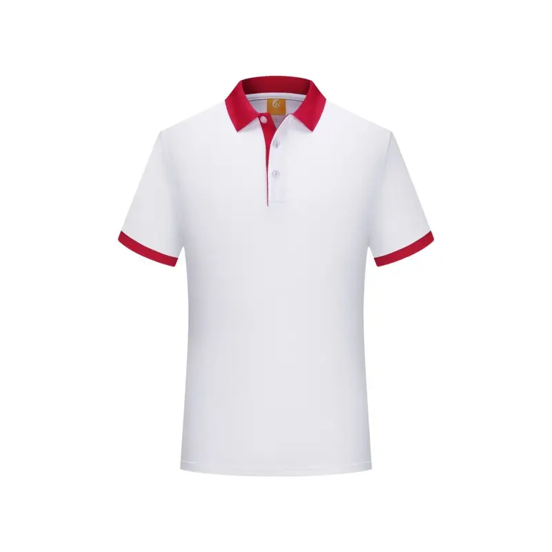 Orange Polo T-Shirt with White Collar Design - Image 14