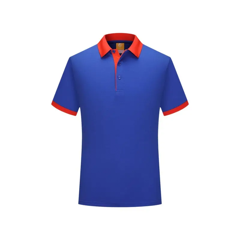 Orange Polo T-Shirt with White Collar Design - Image 15