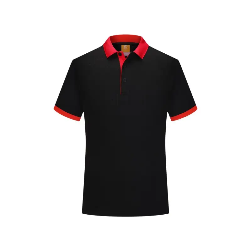 Orange Polo T-Shirt with White Collar Design - Image 7