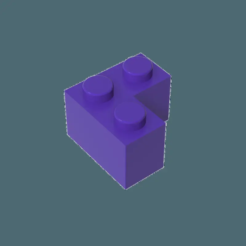 Pink 2x2 Right Angle Lego Block 50g - Image 15