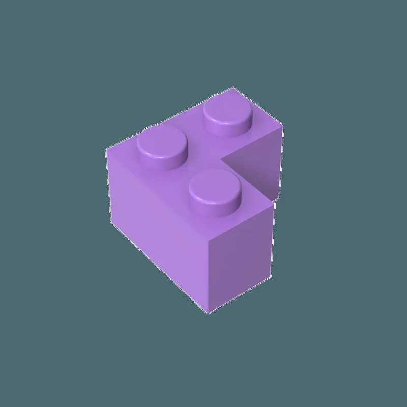 Pink 2x2 Right Angle Lego Block 50g - Image 29