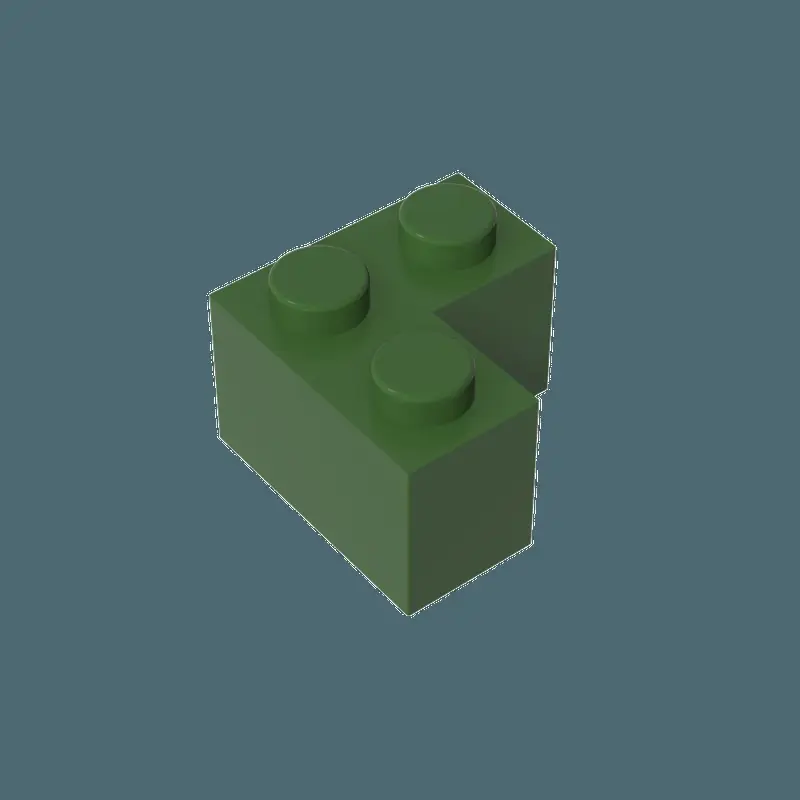 Pink 2x2 Right Angle Lego Block 50g - Image 30