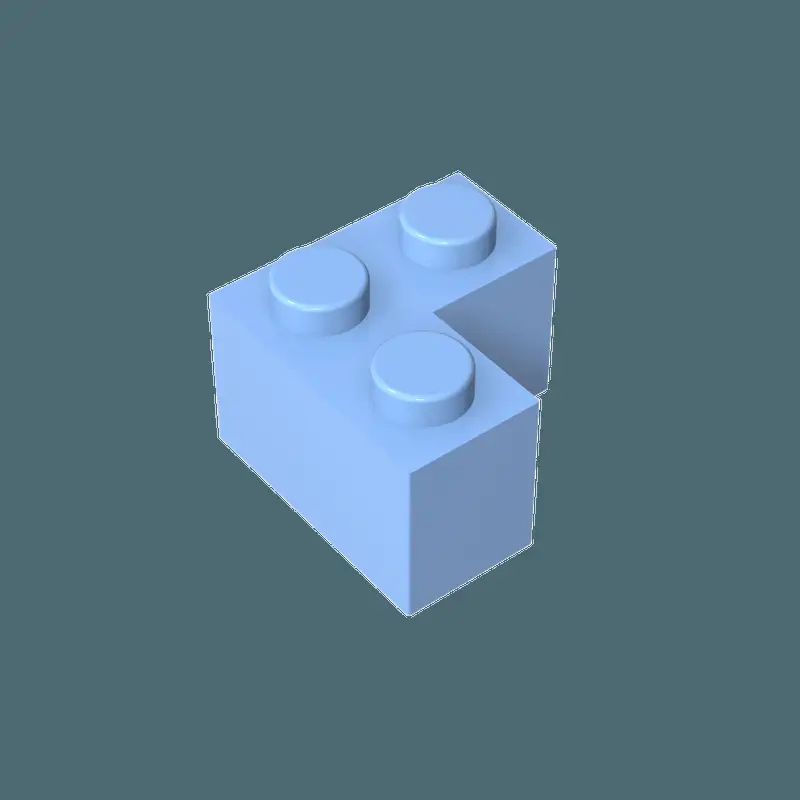 Pink 2x2 Right Angle Lego Block 50g - Image 31