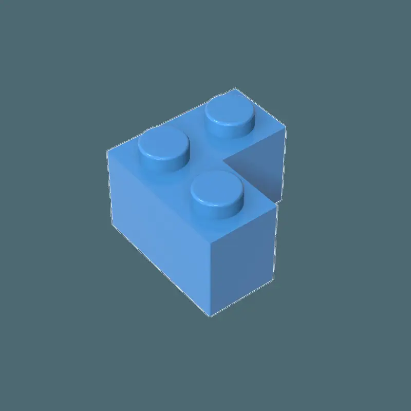 Pink 2x2 Right Angle Lego Block 50g - Image 35