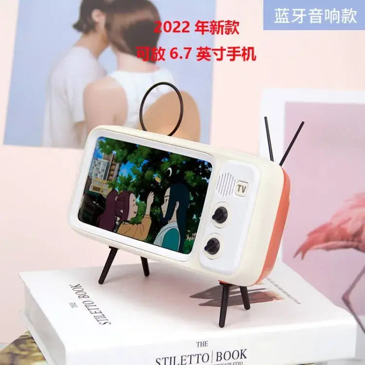 Retro TV Phone Case Stand Bluetooth Speaker - Image 3