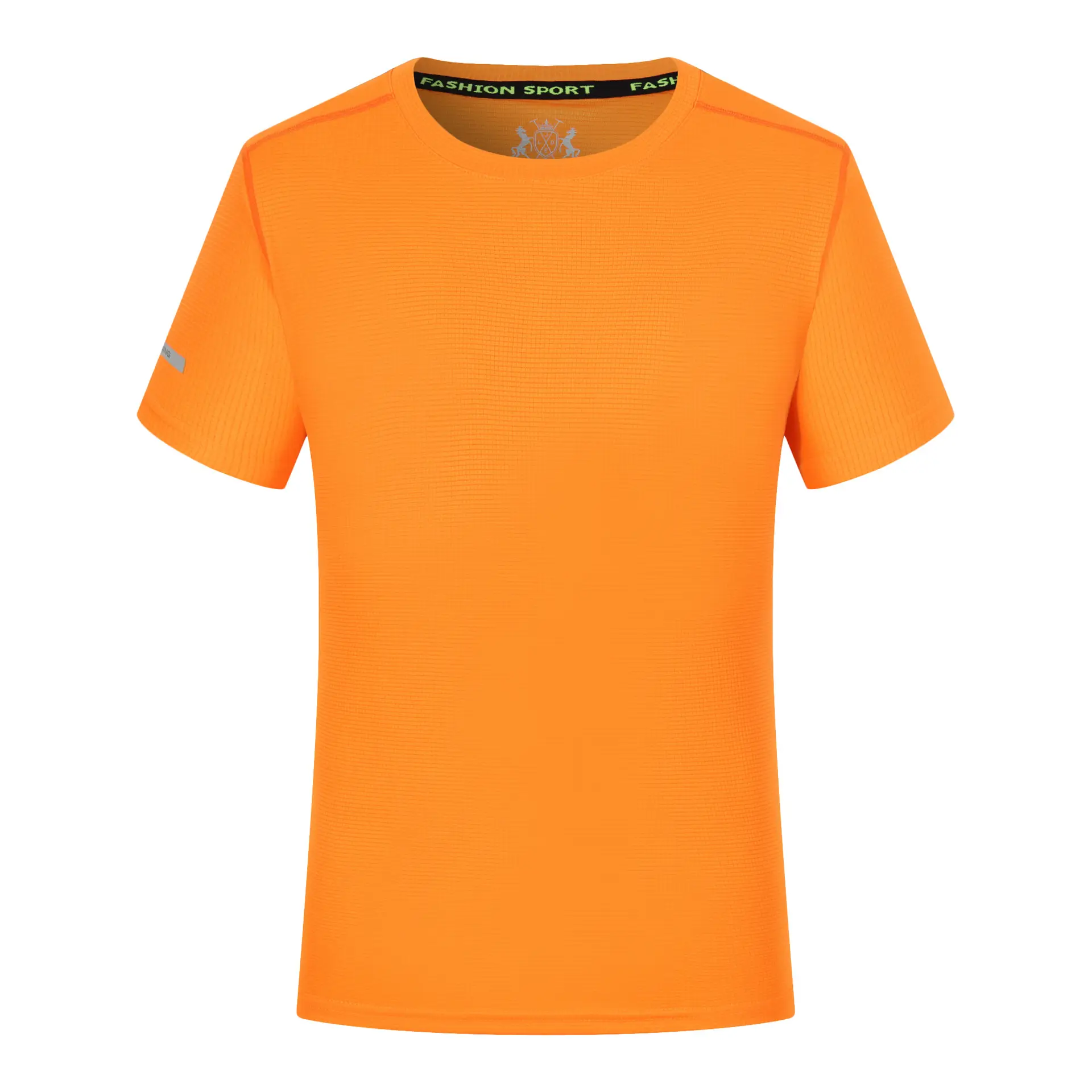 Men Red Cotton Round Neck T-Shirt - Image 4