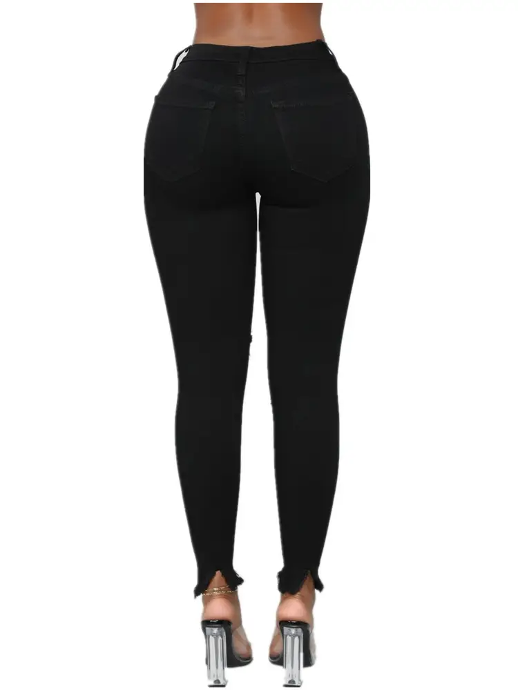 White Ripped Skinny Jeans for Women Summer — feature 13