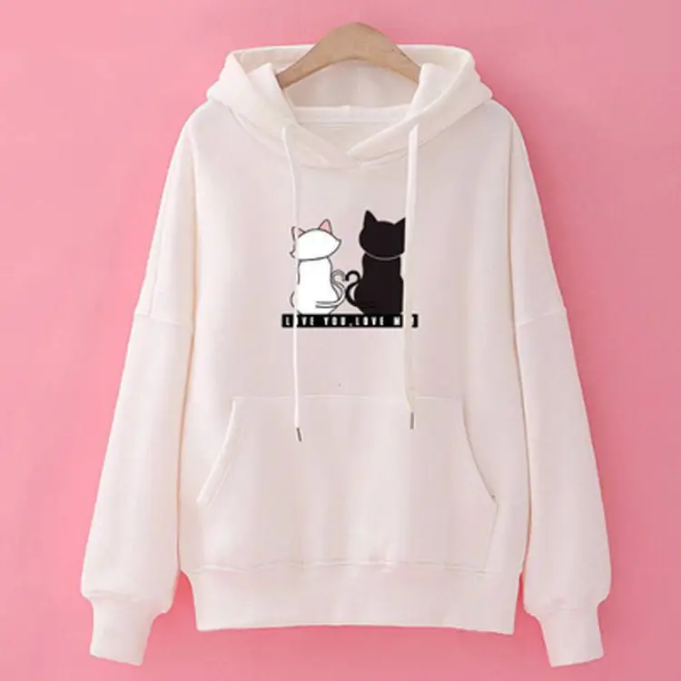 Red Hooded Fleece Women's Hoodie 2023 Winter Korean Style - Image 9