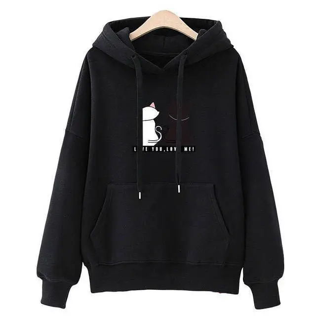 Red Hooded Fleece Women's Hoodie 2023 Winter Korean Style - Image 5