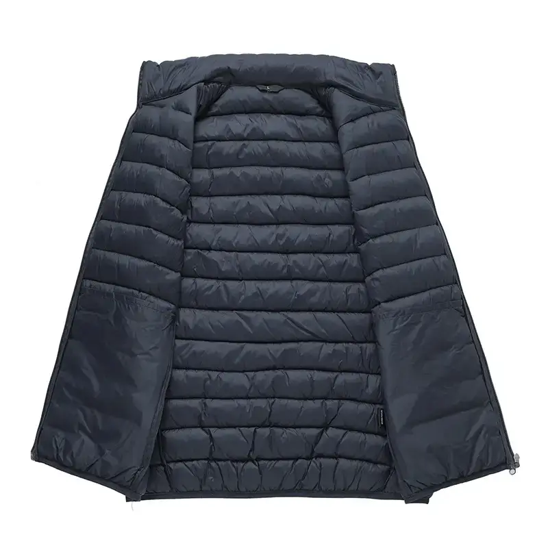 Men's Cotton Padded Vest Winter Warm Sleeveless Jacket - Image 5