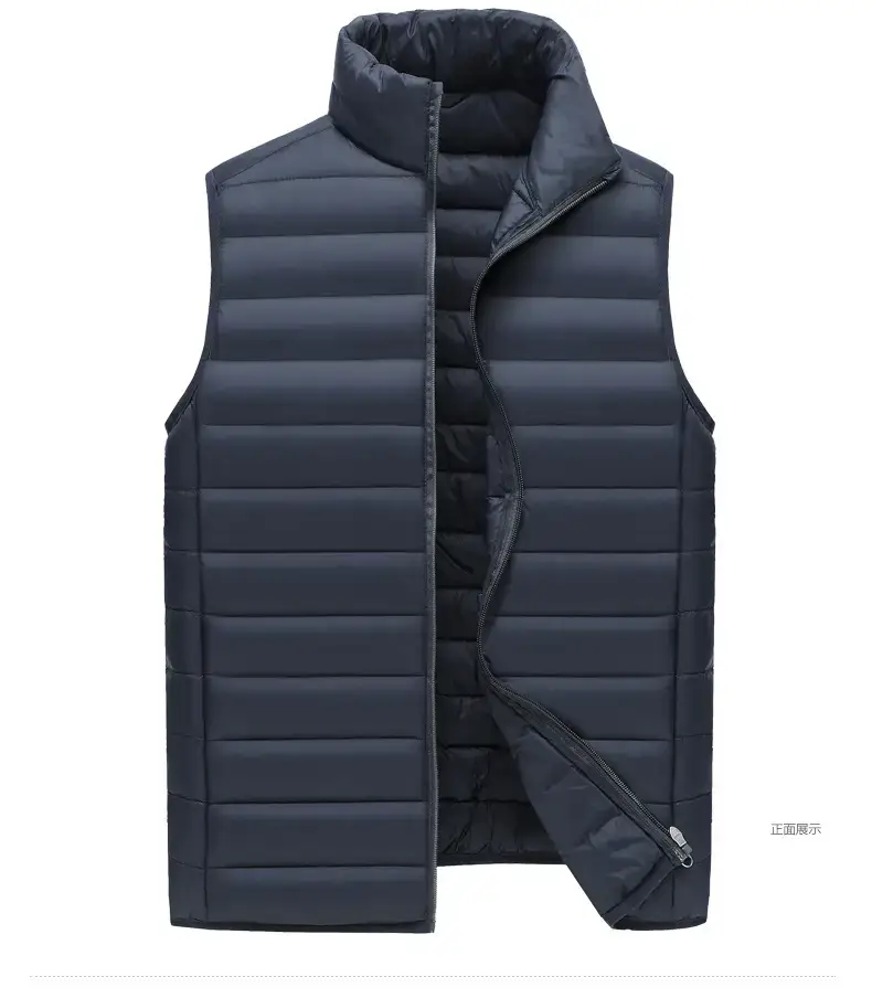 Men's Cotton Padded Vest Winter Warm Sleeveless Jacket — feature 36