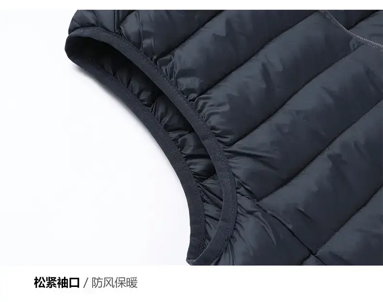 Men's Cotton Padded Vest Winter Warm Sleeveless Jacket — feature 40