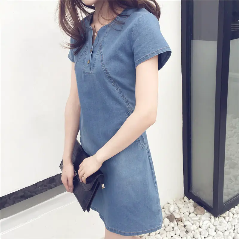 Women Blue Denim Shorts Set Large Medium Casual Summer Wear — feature 13
