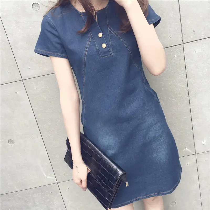 Women Blue Denim Shorts Set Large Medium Casual Summer Wear — feature 3