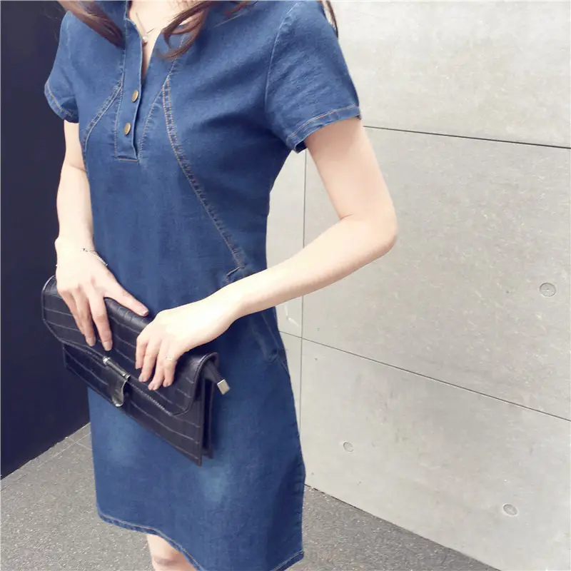 Women Blue Denim Shorts Set Large Medium Casual Summer Wear — feature 8