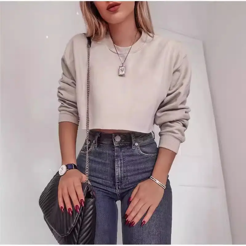 2025 Round Neck Long Sleeve Sweatshirt T-Shirt - Image 8