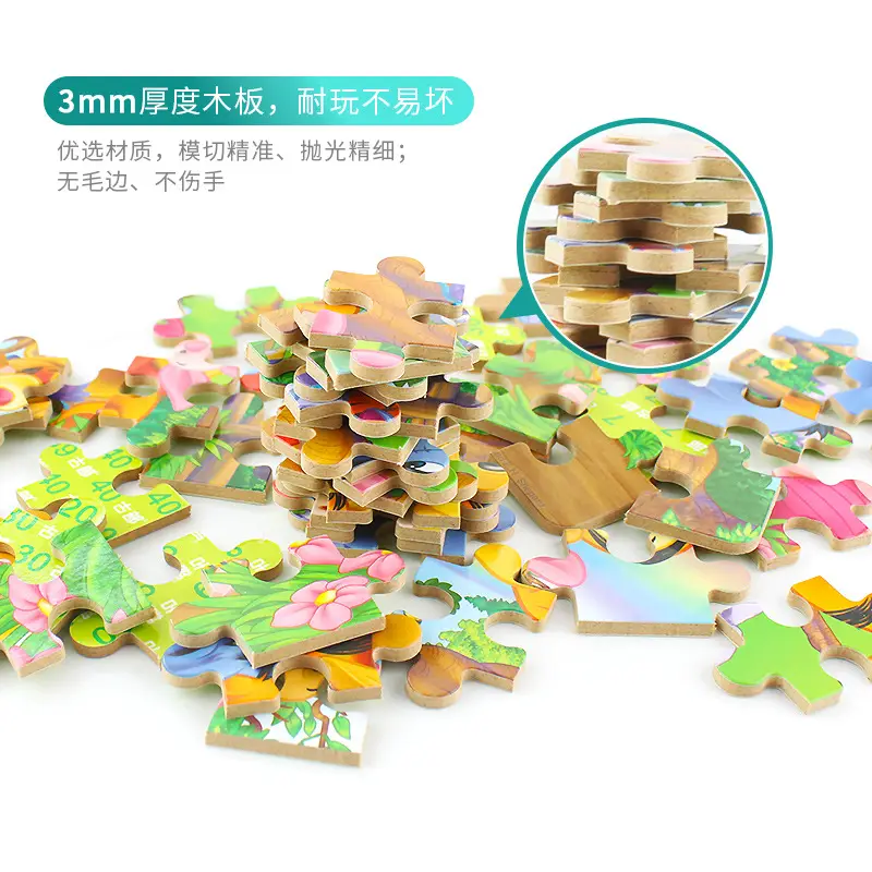 Disney Ice Puzzle Toys for Kids 60Pcs Wooden Educational Game